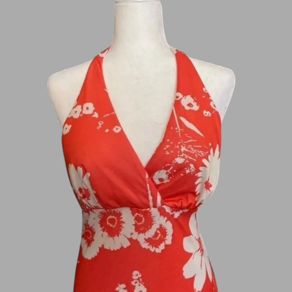Vintage 70s Jack Hartley Miami Halter Maxi Dress 10 - Picture 2 of 11
